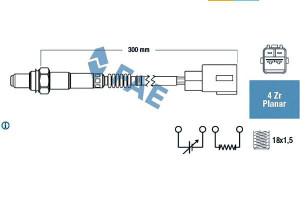 Sonda Lambda Citroen C1 Daihatsu Sirion Peugeot 10