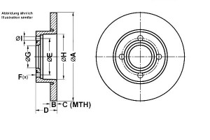 Tarcze Hamulcowe 2szt. Audi 100 80 90 1.6-2.1 06.7