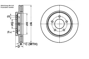 Tarcze Hamulcowe 2szt. Chrysler Voyager Iii 2.0-3.