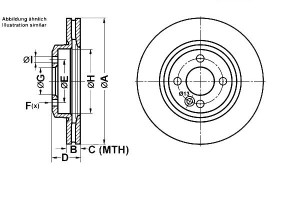 Tarcze Hamulcowe 2szt. Mini (r50 R53) (r52) 1.4d/1