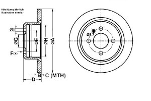 Tarcze Hamulcowe Powerdisc Bmw 3 (e30) 1.6-2.7 09.