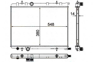 Chłodnica Silnika Behr Hella 96474208 1330g2 13331