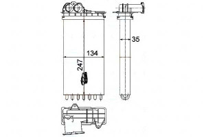 Nagrzewnica Peugeot 206 206+ Behr Hella