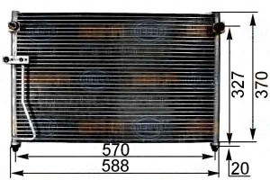 Skraplacz Klimatyzacji Mazda 626 98-02 Behr Hella