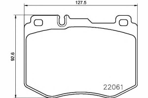 Klocki Hamulcowe Mercedes Przód C253 C257 W205 W21