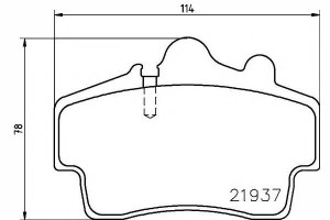 Klocki Hamulcowe Porsche Przód Boxster Cayman 2,5-