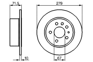 Tarcze Hamulcowe 2szt. Mercedes 123 (c123) 123 T-m