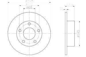 Tarcze Hamulcowe 2szt Vw Tył A6 97-05 245mm 1,8-3,
