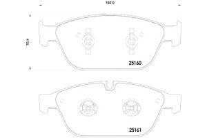 Klocki Hamulcowe Audi A8 09- Przód Brembo