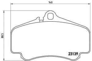 Klocki Hamulcowe Porsche 911 (997) 04-12 Brembo