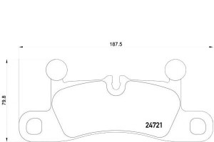 Klocki Hamulcowe Vw Touareg 10- Tył Brembo