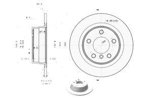 Tarcze Hamulcowe 2szt. Bmw 1 (f20) 1 (f21) 2 (f22