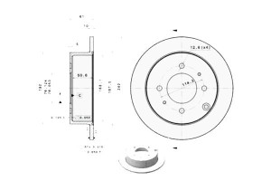Tarcze Hamulcowe 2szt. Hyundai Matrix Sonata Iv Ki