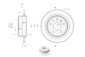 Tarcze Hamulcowe 2szt. Saab 9-5 1.9d-3.0d 09.97-12