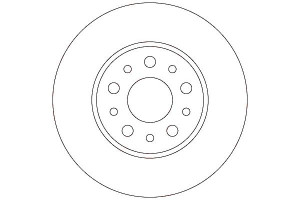 Tarcze Hamulcowe 2szt Fiat Tył 500l 0,9-1,4 1,3-1,