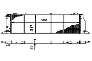 Chłodnica Vw A80 1,6-2,0 78-98 -ac Hella