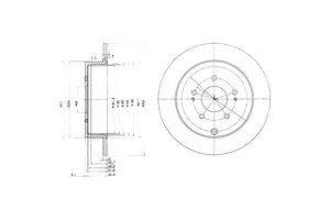 Tarcze Hamulcowe 2szt Mitsubishi Grandis 2.0d/2.4