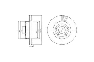 Tarcze Hamulcowe 2szt Toyota Hilux Vii 2.5d 11.04-