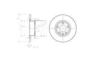 Tarcze Hamulcowe 2szt Vw Transporter Iv 1.9d-2.5 0