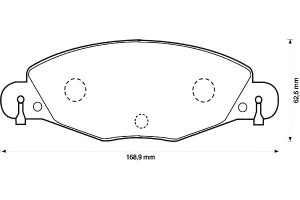 Klocki Hamulcowe Ceramiczne Citroen C5 C5 I C5 Ii
