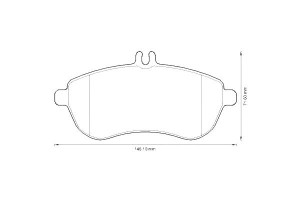 Klocki Hamulcowe Ceramiczne Mercedes C (c204) C T-