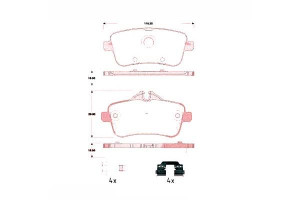 Klocki Hamulcowe Mercedes W166 Ml-klasa 11- Tył Zi