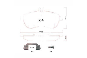 Klocki Hamulcowe Mercedes W204 C-klasa 07-13 Zimme