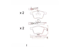 Klocki Hamulcowe Vw T4 97- Z Czuj. Zimmermann