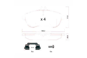 Klocki Hamulcowe Mercedes W204 C-klasa 07-13 Zimme