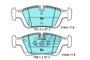 Klocki Hamulcowe Bmw Przód 3 Z3 Z4 90-09 Ceramic A
