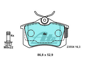 Klocki Hamulcowe Ceramiczne Audi A1 A3 A4 Nissan M