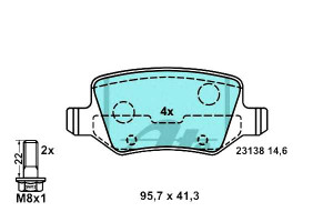 Klocki Hamulcowe Ceramiczne Mercedes A (w168) A (w