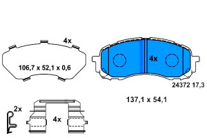 Klocki Hamulcowe Subaru Impreza Legacy V Outback 1