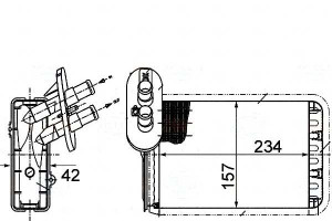 Nagrzewnica Vw Sharan 96- Behr Hella