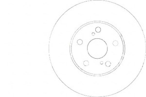 Tarcze Hamulcowe 2szt Toyota Avensis 01-03 A.b.s.