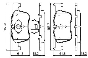 Klocki Hamulcowe Bmw Przód 1 3 4 1,6-2,0 10- Bosch