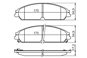 Klocki Hamulcowe Chrysler Przód 300c 2,7-5,7 04- B