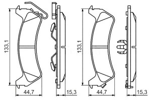 Klocki Hamulcowe Jeep Grand Cherokee I 2.5d-5.9 09