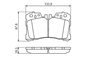 Klocki Hamulcowe Lexus Ls 4.6/5.0h 04.06- Bosch