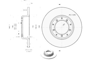 Tarcze Hamulcowe 2szt. Land Rover Defender 2.2d-3.