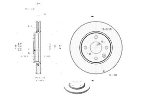 Tarcze Hamulcowe Brembo 4246j0 424954 4246f0