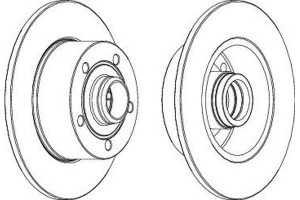 Tarcze Hamulcowe 2szt. Audi A4 1.6-2.8 11.94-09.01