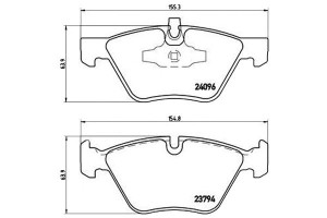 Klocki Hamulcowe Bmw 1 E87 05-11 Przód Brembo