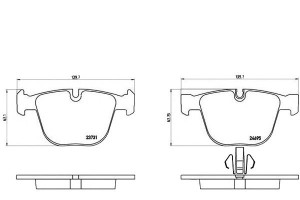 Klocki Hamulcowe Bmw 7 F01.f02.f03.f04 09- Tył Bre