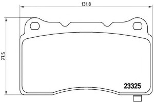Klocki Hamulcowe Cadillac Sts 05- Przód Brembo