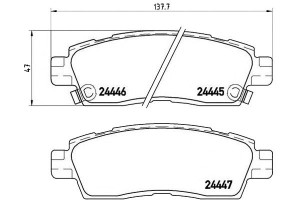 Klocki Hamulcowe Chevrolet Trailblazer 01-08 Tył B
