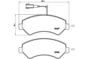 Klocki Hamulcowe Fiat Ducato 06- Brembo