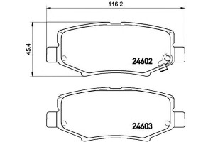 Klocki Hamulcowe Jeep Wrangler 06-12 Tył Brembo