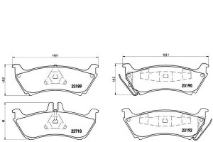 Klocki Hamulcowe Mercedes W163 Ml230-ml430 98-00 T
