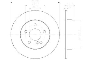 Tarcze Hamulcowe Hella Pagid 4231312 A000 A2044230